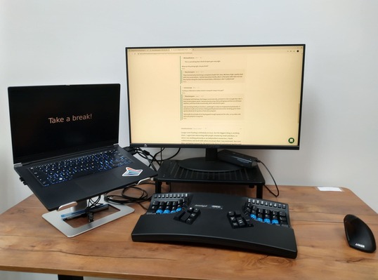 image of my computer setup